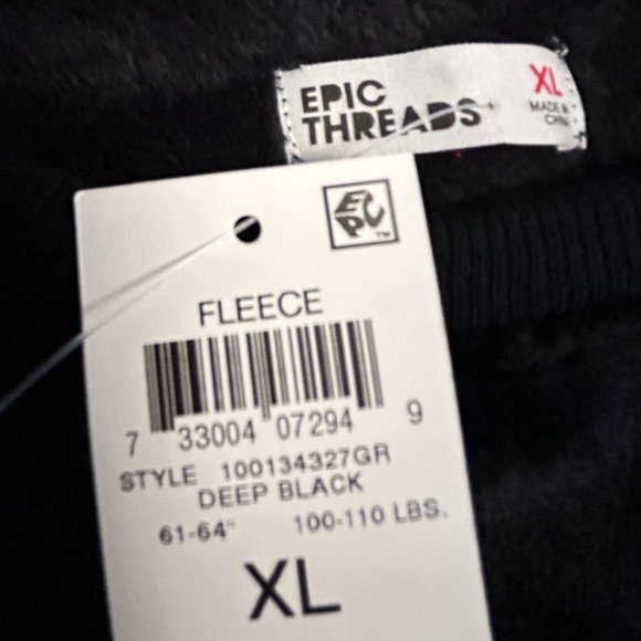 EPIC THREADS GIRLS BLACK & PINK MULTI-HEART LOGOS FLEECE 2-PC SET - Picture 9 of 13